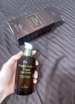 Антивіковий тонер з колагеном the skin house wrinkle collagen