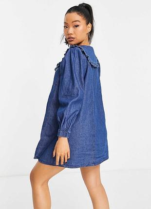Новое! джинсовое платье с воротником river island 2