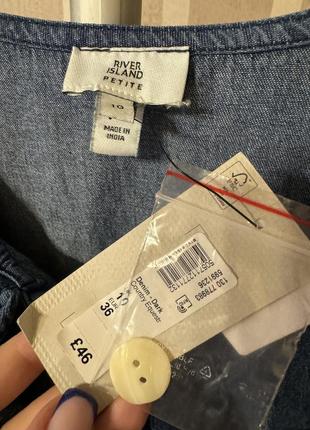 Новое! джинсовое платье с воротником river island 5