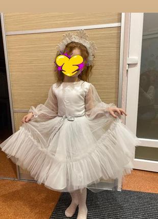 Платье снежинки