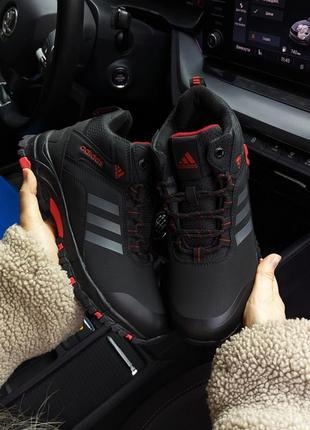 Зимові чоловічі черевики adidas terrex чорні❄️