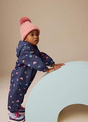 Водонепроницаемый комбинезон-дождевик на флисе