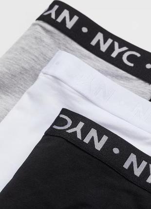 8-10/10-12/12-14 р h&m набор натуральных трусиков боксеров хипстерских трусов девочке...