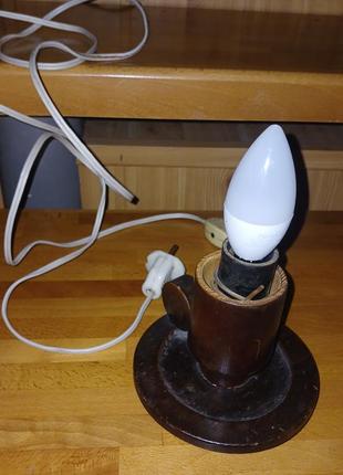 Дерев'яні ретро світильники 2 шт