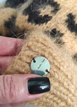 Варежки с леопардовым принтом