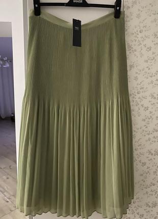 Юбка/юбка/ зеленая marks and spencer. новая. большой размер