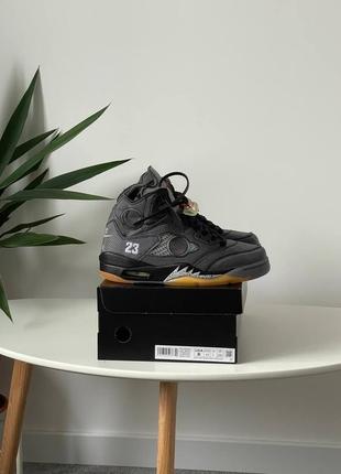 Мужские кроссовки jordan 5 retro off-white muslin ct8480-001