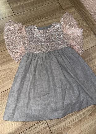 Манго платье платье платье mango 3-4 года
