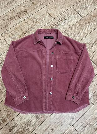 Вельветова сорочка zara, s