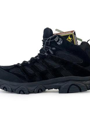 Кроссовки merrell outmost ventilator mid gore-tex black