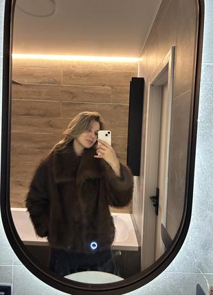Шуба из искусственного меха