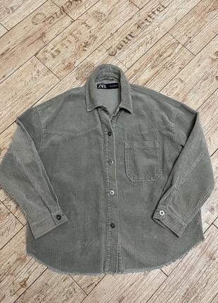 Вельветова сорочка zara, s