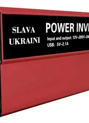 Инвертор преобразователь новый 800/2000вт 12v в 220v