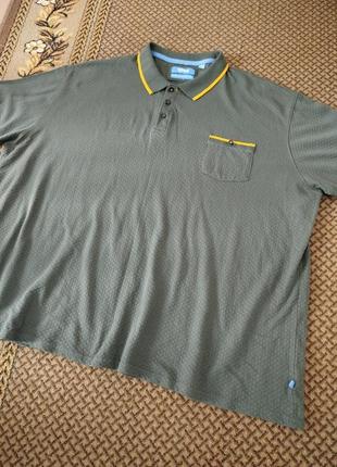 ‼️мега батал‼️ мужская одежда 👕 футболка поло, тенниска хаки 🤎 68/70/8xl размер