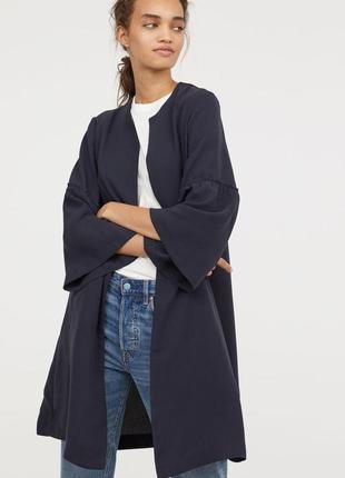 Легкий удлиненный блейзер на запах h&m