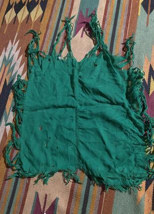 Шерстяная ткань для ниток нитки для вышивки зелёная2 фото