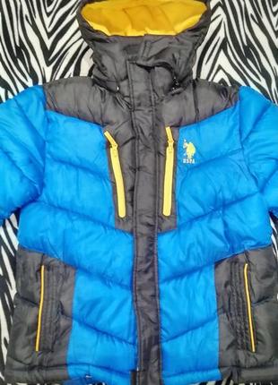 Теплая зимняя куртка на мальчика (подростка) us polo assn