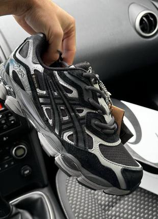 Кроссовки asics Fieg gel-nyc black grey gore-tex термо