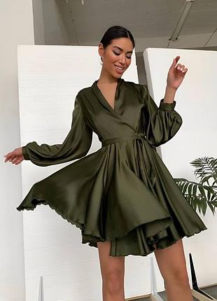 Шелковое вечернее платье