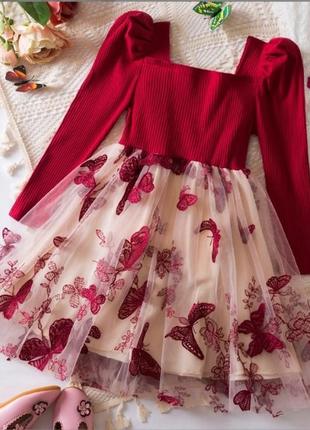 Детское нарядное нежное платье