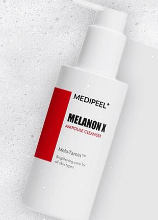 Ампульное очищающее средство для лица medi peel melanon x ampoule cleanser, 150 мл