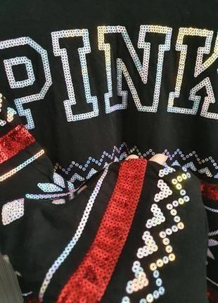 Pink яркий удлиненный свитшот туника размер м6 фото