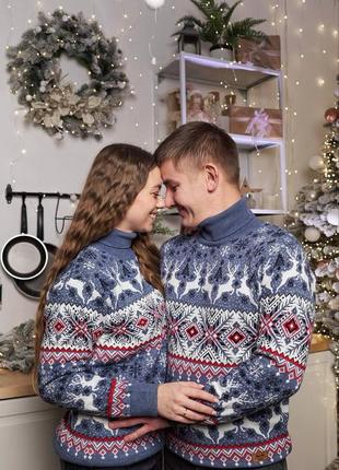 Свитер с новогодним дизайном: стиль, тепло, комфорт.