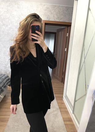 Натуральный вельветовый удлиненный пиджак от французского ателье anne fontaine
