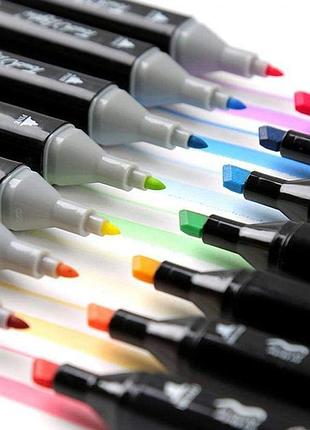 Набор маркеров для рисования touch 168 шт/уп двухсторонние профессиональные фломастеры...