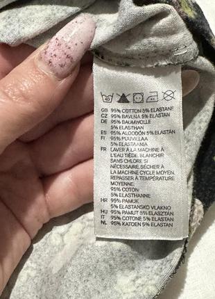 H&m жіноча чорна міні-сукня у квітковий принт, літнє миле плаття з трояндами, стрейчева котонова сукня, розмір s/m7 фото
