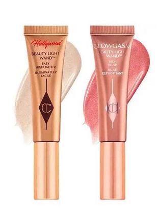 Хайлайтер charlotte tilbury hollywood superstar glow kit румяна + хайлайтер