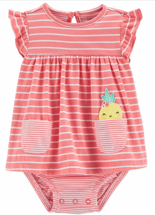 Carters платье боди ромпер песочник картерс ananas