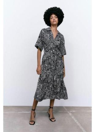 Платье миди от zara
