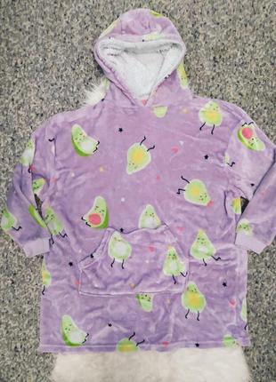 Домашнее худи с капюшоном \ теплая одежда кофта размер l-xl