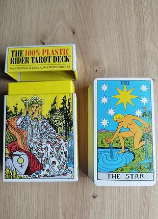 Пластикова колода таро уейта оригінал  (the 100% plastic rider tarot cards deck)