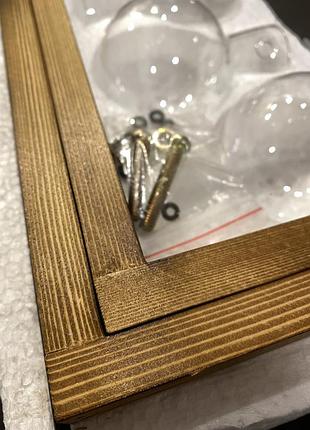 Стеклянная ваза подставка три колбы