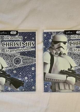 Листівка +конверт  вінтажні - hallmark star wars - 16х16 см