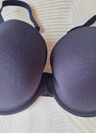 Темно синій бавовняний бюстгальтер фірми MARKS & SPENCER розмір 42dd 95e