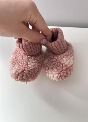 Пінетки чобітки next рожеві гарні на дівчинку 0-3 місяці