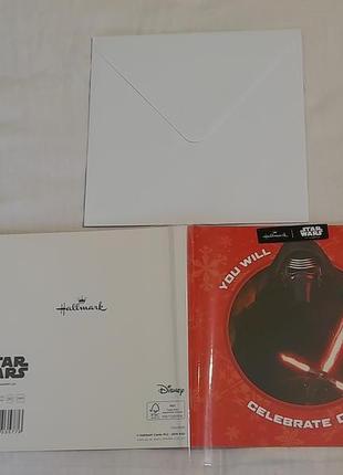 Вінтажні листівка+ конверт hallmark star wars - 16 х 16 cм