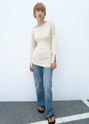 Светр , топ з тонкого трикотажа zara