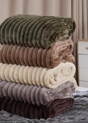 Плед пушистый теплый 3