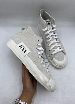 Оригинальн! кеды, кроссовки adidas nizza hi alife white gx8140