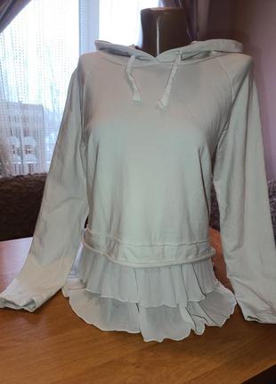 Deha кофта с капюшоном и рюшами