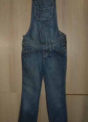 Комбинезон джинсовый размер s 44-46 пояс 88-100см2 фото