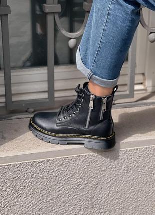 Черевики celine boots black leather