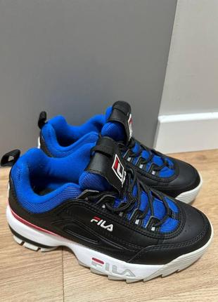 Кросівки жіночі fila disruptor black blue