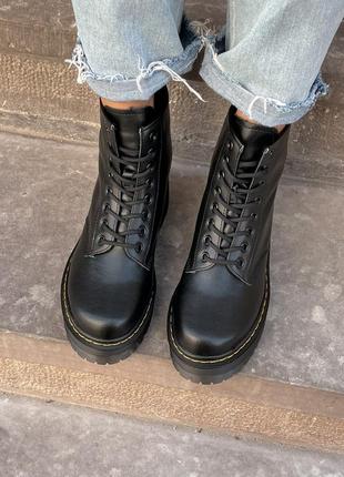 Черевики Dr martens jadon platform leather черевики