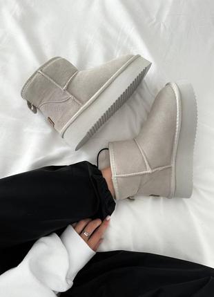 Уги угі угги уггі sport ugg mini platform milk
