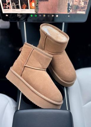 Угги угги угги ugg Uma mini platform brown